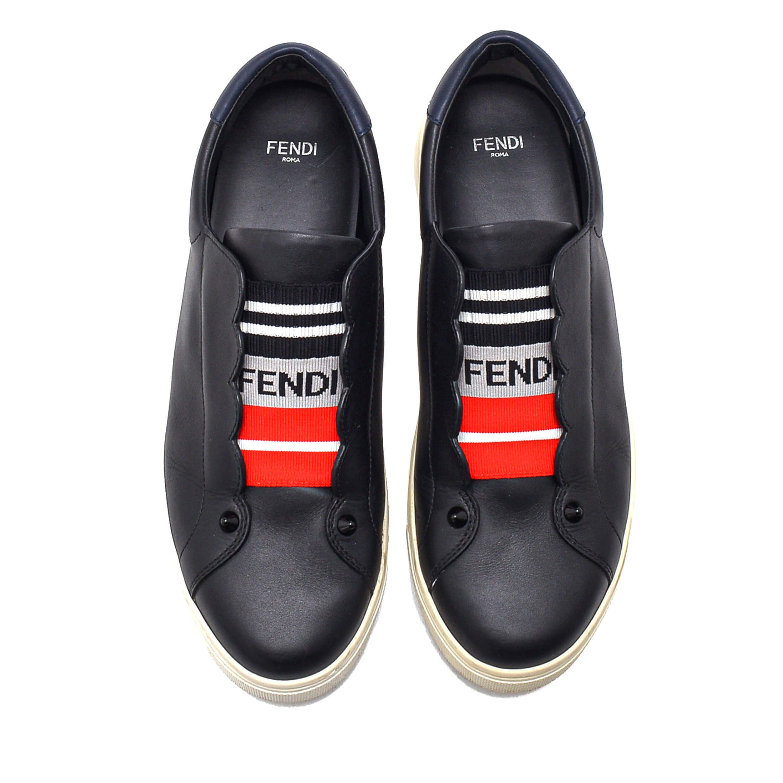 Fendi cheap scalloped sneaker